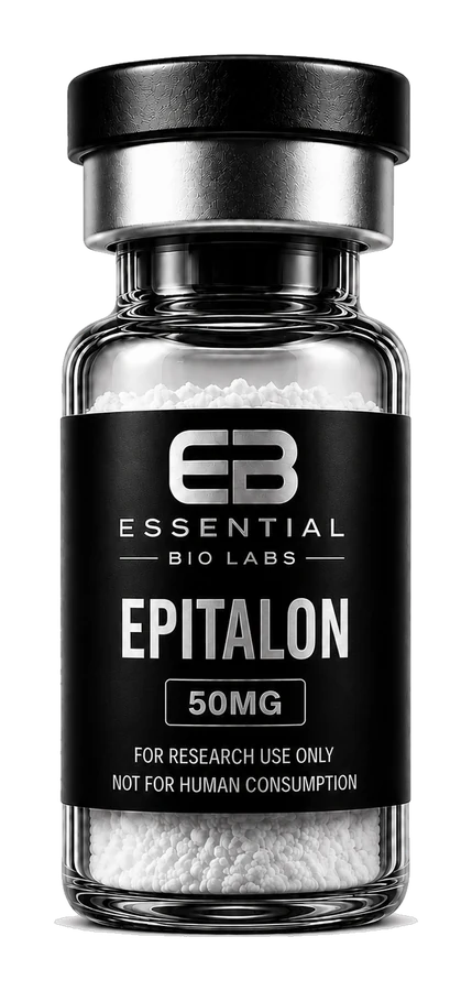 Essential Bio Labs Epitalon 50mg research vial, lyophilized powder