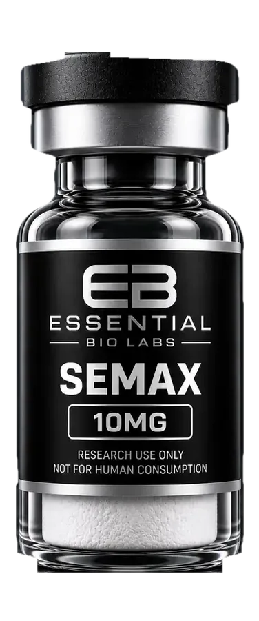Essential Bio Labs Semax 10mg research vial, lyophilized powder