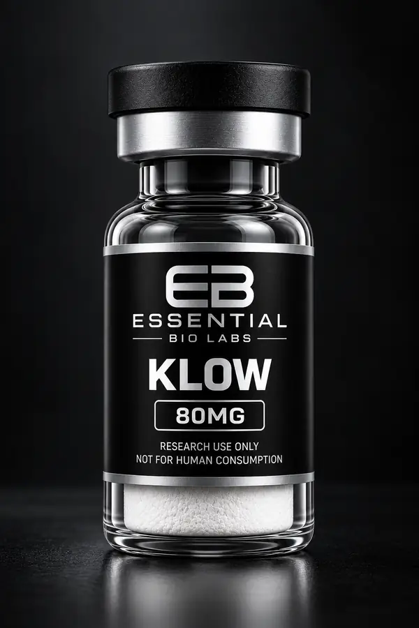 Essential Bio Labs KLOW 80mg research vial, lyophilized powder